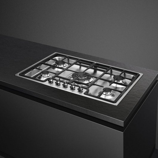 Smeg PGF75-4 Placa de Gas 5 Zonas 60cm Inox