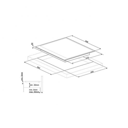 Smeg Victoria PI964X Placa de Inducción 4 Zonas 60cm Inox