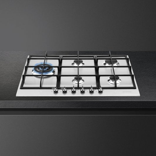 Smeg PX375L Placa de Gas 5 Zonas 75cm Inox