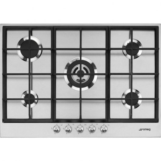 Smeg PX175 Placa de Gas 5 Zonas 72cm Inox