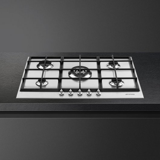 Smeg PX175 Placa de Gas 5 Zonas 72cm Inox