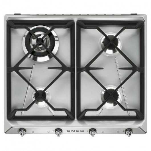 Smeg Victoria SR964XGH Placa de Gas 4 Zonas 60cm Inox