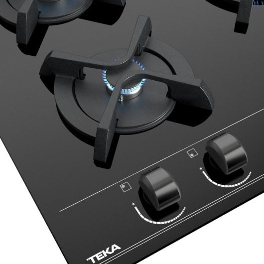 Teka GBC 63010 Plaque Gaz Butane 3 Zones Verre Noir