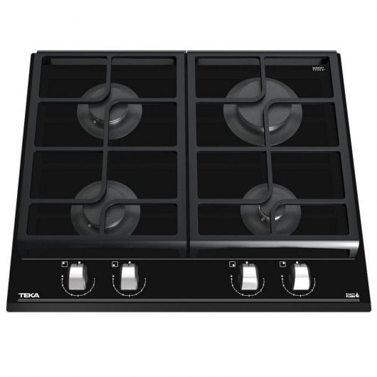 Teka GZC 64300 Placa de Gas Natural 4 Zonas Cristal Negro