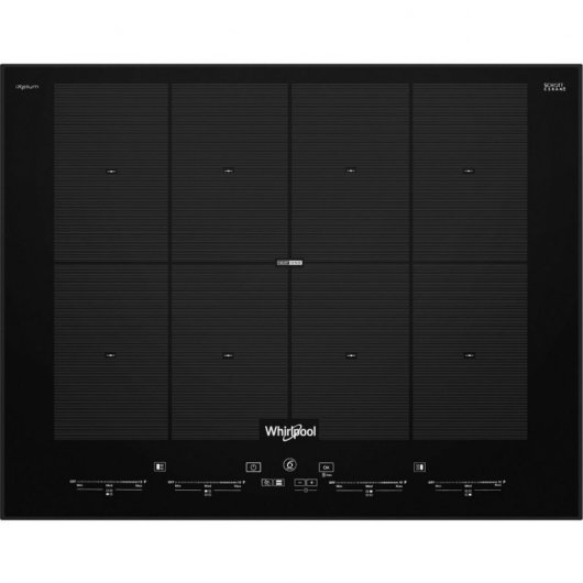 Whirlpool SMO 658C/BT/IXL Placa de Inducción Flex 8 Zonas Negra