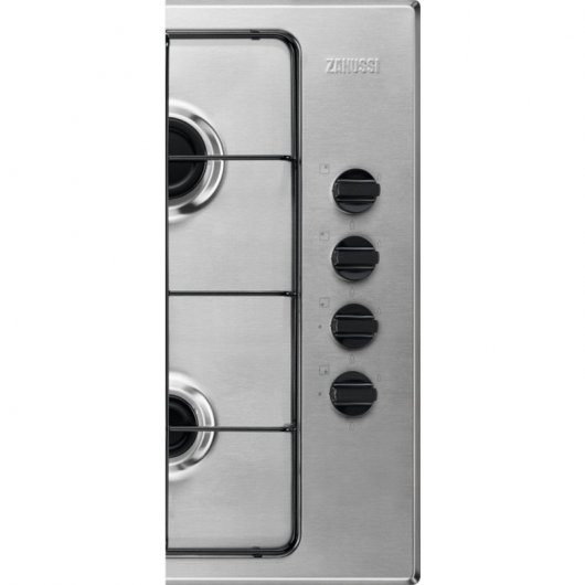 Zanussi ZGH62417XA Placa de Gas 4 Zonas 60cm Acero Inoxidable