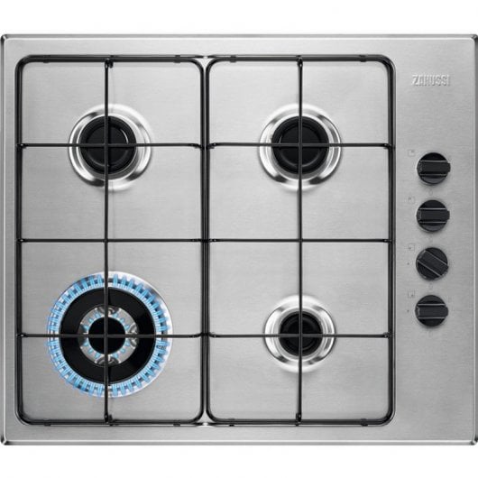 Zanussi ZGH62424XA Placa de Gas 4 Zonas 60cm Acero Inoxidable