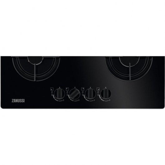 Zanussi ZGO65414BA Placa de Gas 4 Zonas 60cm Negra