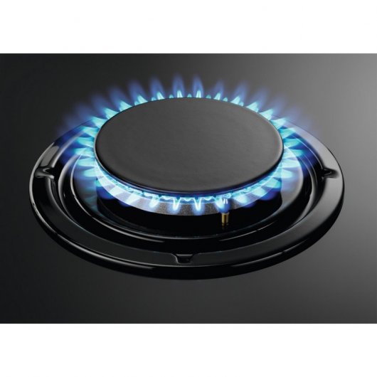 Zanussi ZGO65414BA Placa de Gas 4 Zonas 60cm Negra