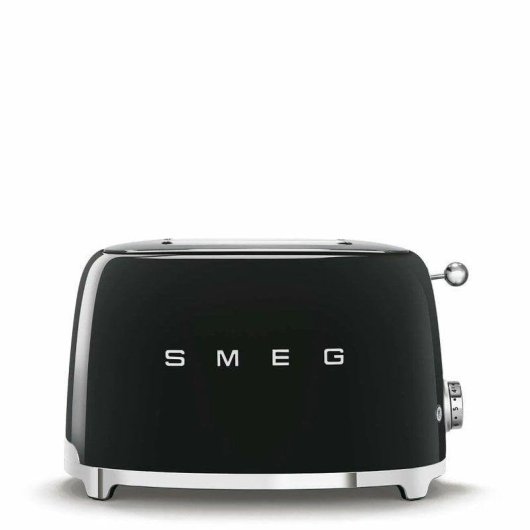 Vintage broodrooster Smeg TSF01BLEU 2 sleuven 950 W 6 bruiningsstanden Zwart