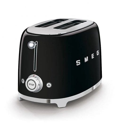 Smeg TSF01BLEU Tostadora 2 Rebanadas 950W Negro Brillante