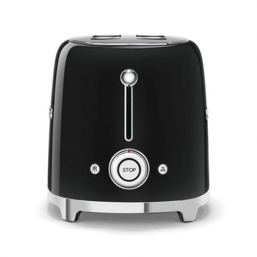Smeg TSF01BLEU Tostadora 2 Rebanadas 950W Negro Brillante