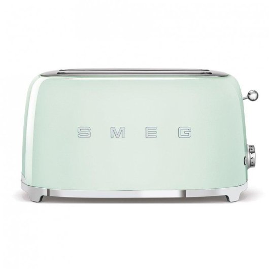 Vintage broodrooster Smeg TSF02PGEU 2 lange sleuven 1500 W 6 bruiningsstanden Watergroen