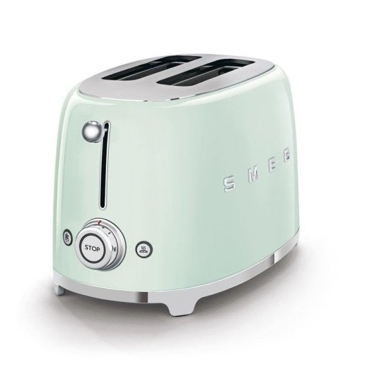 Vintage broodrooster Smeg TSF01PGEU 2 sleuven 950 W 6 bruiningsstanden Groen