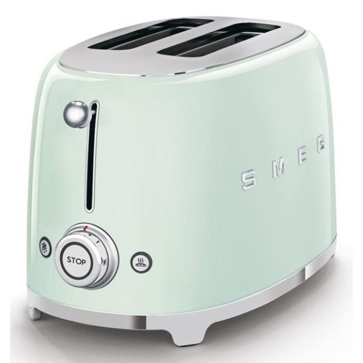 Vintage broodrooster Smeg TSF01PGEU 2 sleuven 950 W 6 bruiningsstanden Groen