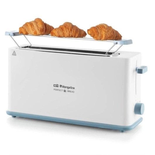 Tostadora Orbegozo TO 4014 2 Ranuras 850W 7 Niveaux Bandeja Recogemigas Blanc