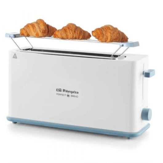 Tostadora Orbegozo TO 4014 2 Ranuras 850W 7 Niveaux Bandeja Recogemigas Blanc