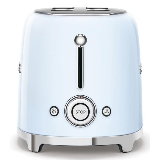 Tostapane vintage Smeg TSF01PBEU 2 fessure 950 W 6 livelli Riscaldamento Scongelamento Blu