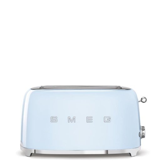 Vintage broodrooster Smeg TSF02PBEU 4 sneetjes, 2 lange sleuven, 1500 W, 6 bruiningsstanden, blauw
