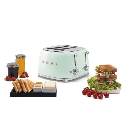 Smeg TSF03PGEU Torradeira 4 Torradas 2000W Verde