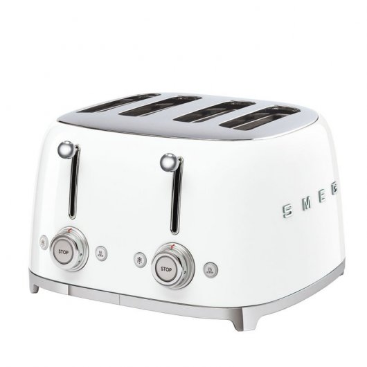 Smeg TSF03WHEU Torradeira 4 Torradas 2000W Branca