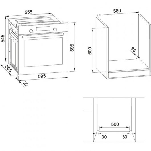 Mepamsa Cubik 652 Horno Multifunción 58L Inox