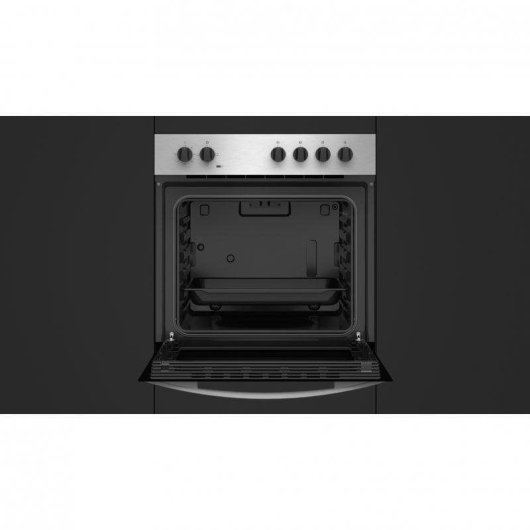 Horno Convencional Teka HBE 435 ME 72L 60cm Limpieza Manual A Grill Acero Inoxidable Negro