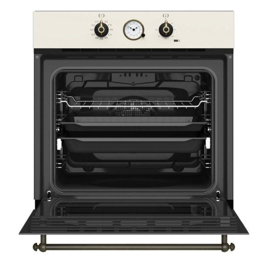 Einbaubackofen Teka HRB 6300 VN Hydrolyse 70L 60cm A Messing/Vanille