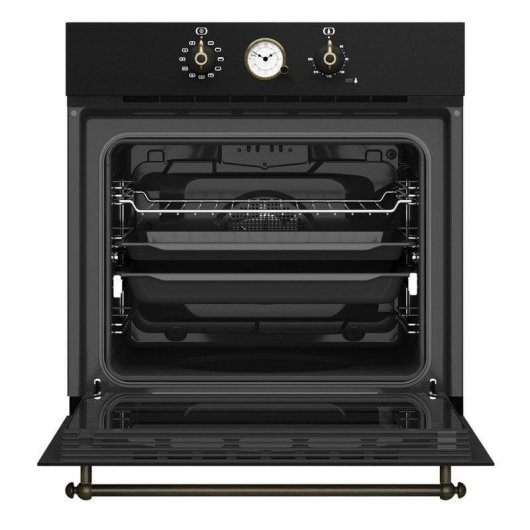 Forno Multifunções Teka HRB 6300 AT Hydroclean PRO 70L 60cm Preto Antracite/Latão