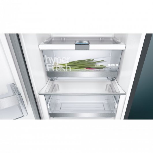 Siemens iQ300 KS36VAX3P Frigorífico Una Puerta A++ Acero Inoxidable Negro