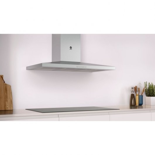 Balay 3BC697EX Campana Decorativa Diseño Piramidal Plana 90cm B Acero Inoxidable