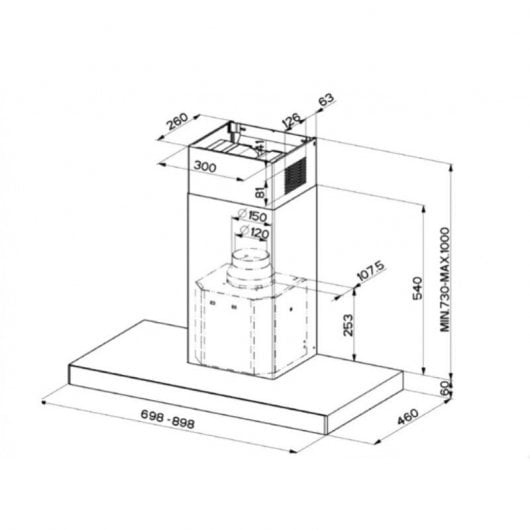 Mepamsa Stilo Green Power GP 90 Campana Decorativa 90cm Inox
