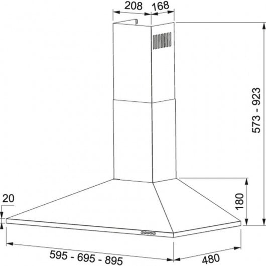 Mepamsa Piramide Plus 60 Exaustor 60cm C Branco