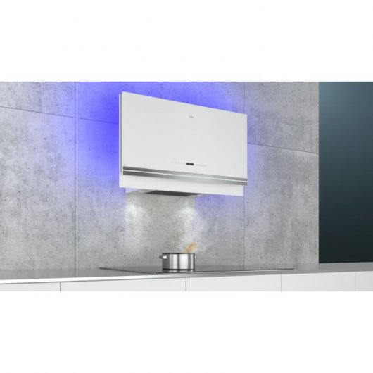 Siemens iQ700 LC97FVW20 Campana Decorativa de Pared 90cm B Cristal Blanco