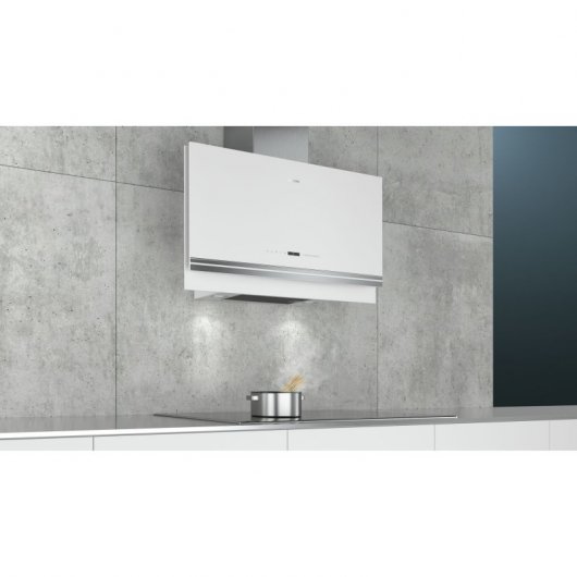 Siemens iQ700 LC97FVW20 Campana Decorativa de Pared 90cm B Cristal Blanco