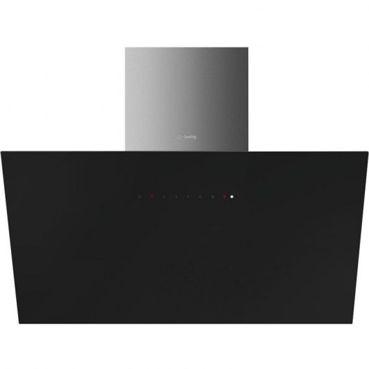 Smeg KICV90BL Campana Decorativa Inclinada 90cm Cristal Negro