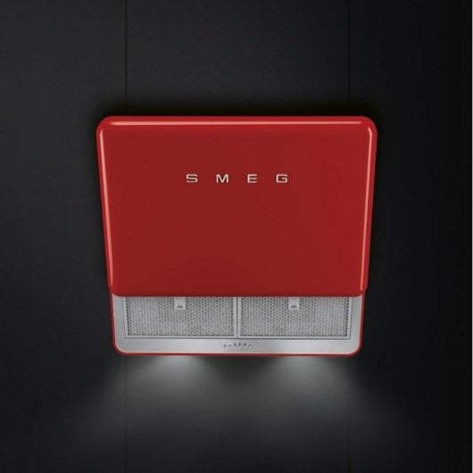 Smeg KFAB75RD Campana Decorativa 75cm Roja