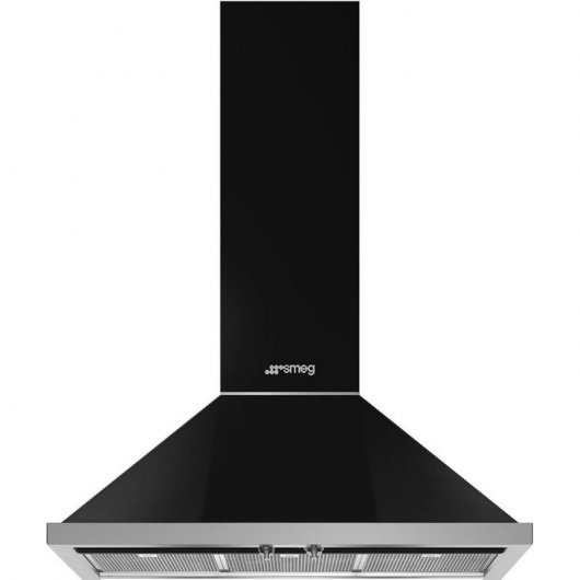 Smeg Portofino KPF9BL Campana Decorativa 90cm Negra