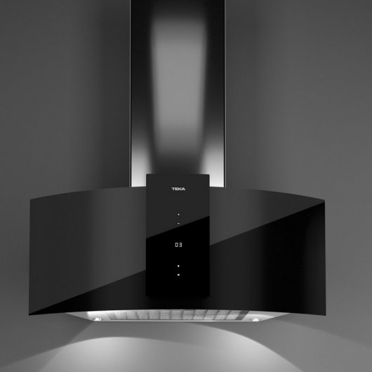 Teka DU 985 Campana Decorativa 90cm A Cristal Negro