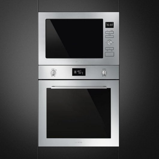 Smeg FMI425X Micro-ondas Encastrável com Grill 25L 900W Inox/Preto