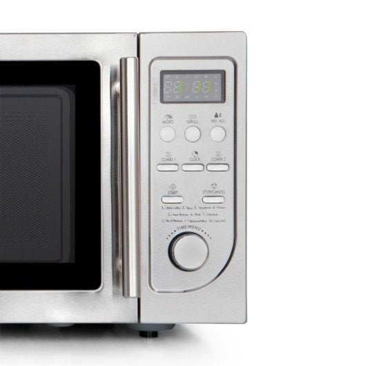 Mikrowelle Orbegozo MIG 2525 25L 900W Grill Edelstahl 8 Stufen 9 Automatikprogramme