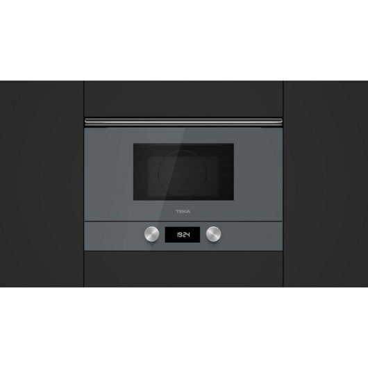 Teka ML 8220 BIS Microondas Integrable con Grill 22L 850W Cristal Gris