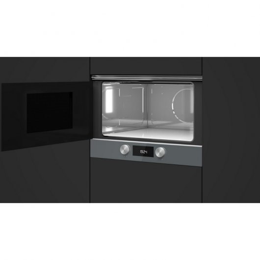 Teka ML 8220 BIS Microondas Integrable con Grill 22L 850W Cristal Gris