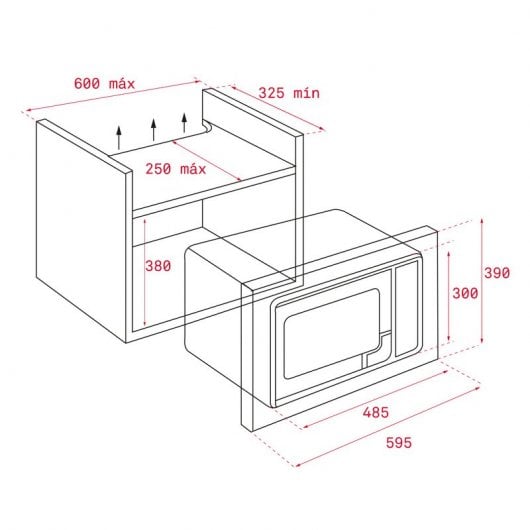 Teka MB 620 BI Microonde integrato 20L 700W Bianco/Nero