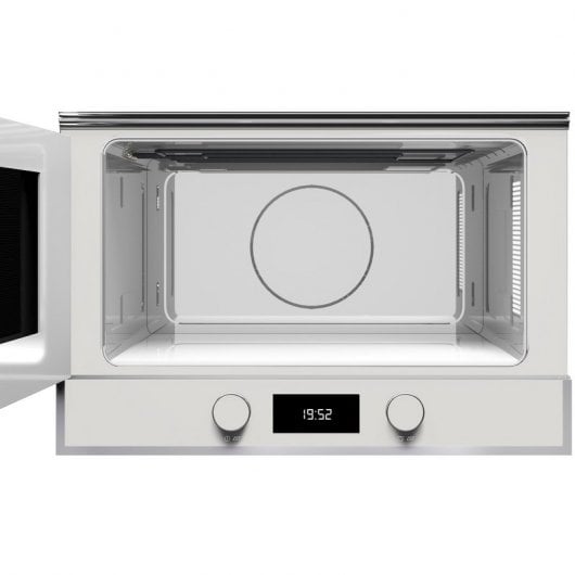 Teka ML 822 BIS L Einbau-Mikrowelle mit Grill, 22 l, 850 W, Weißglas/Edelstahl
