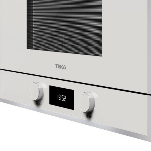 Teka ML 822 BIS L Einbau-Mikrowelle mit Grill, 22 l, 850 W, Weißglas/Edelstahl