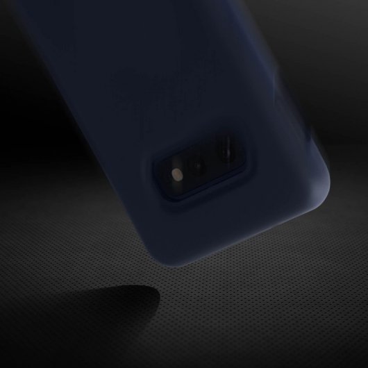 Avizar Funda de Silicona Semirrígida Mate Suave Azul para Samsung Galaxy S10e
