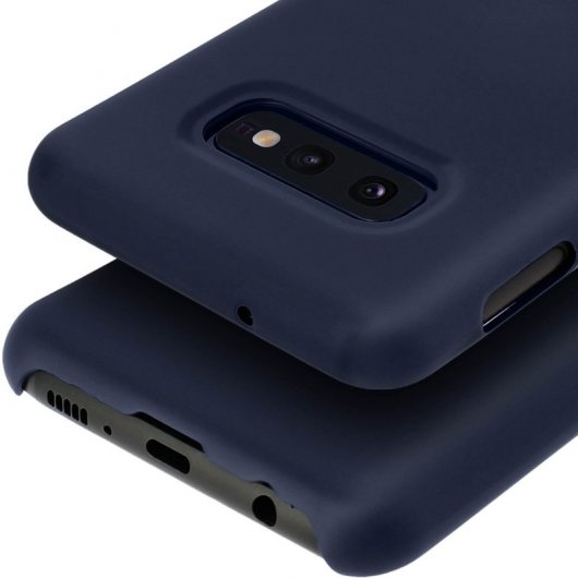 Avizar Funda de Silicona Semirrígida Mate Suave Azul para Samsung Galaxy S10e