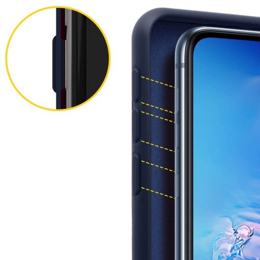 Avizar Funda de Silicona Semirrígida Mate Suave Azul para Samsung Galaxy S10e