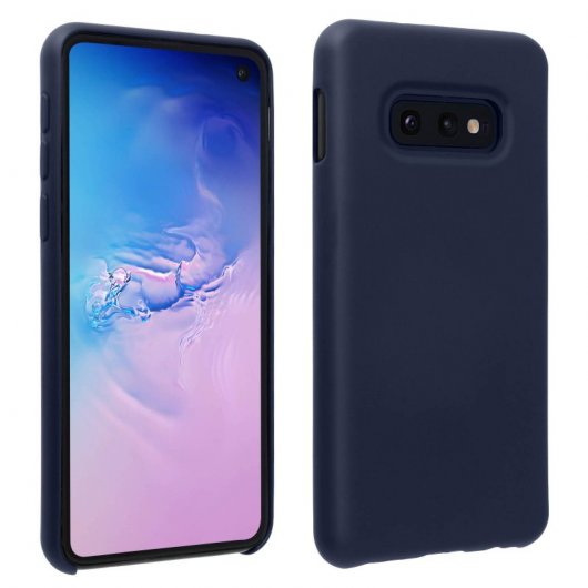 Avizar Funda de Silicona Semirrígida Mate Suave Azul para Samsung Galaxy S10e